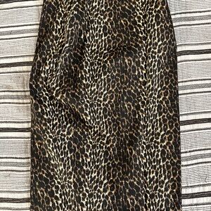 Vixen by Micheline Pitt Leopard Print Pencil Skirt